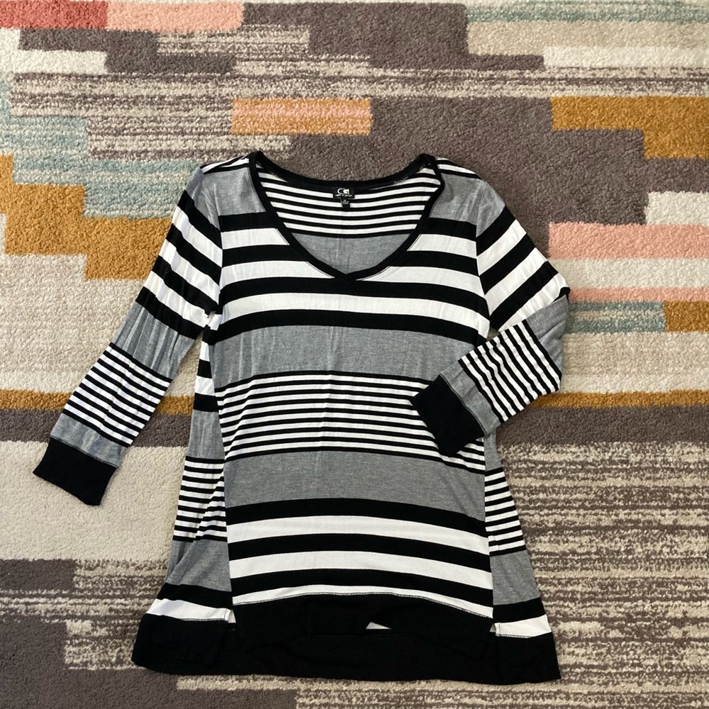 3/4 sleeve striped Women’s t-shirt
